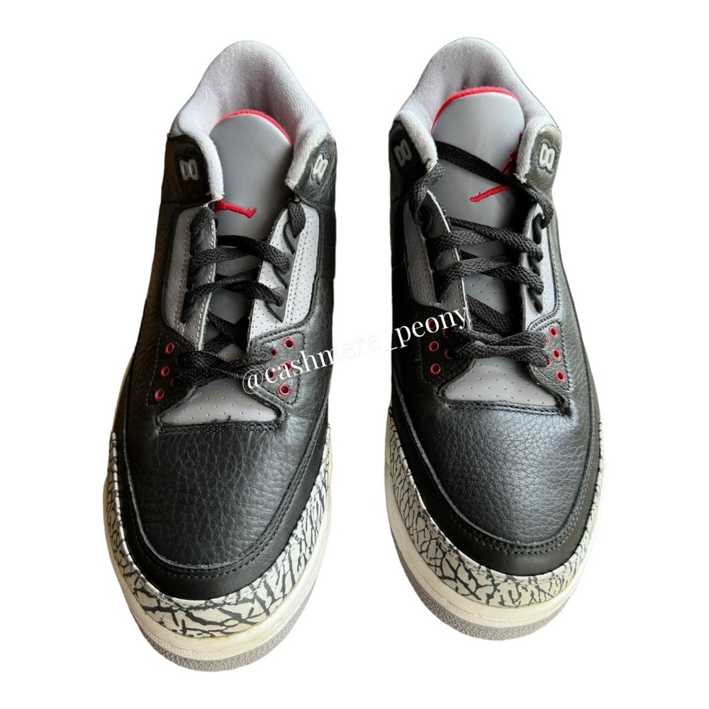 NIB Nike Air Jordan 3 Retro 2001 Black Cement 136064-001 Men Size 12 DEADSTOCK - Picture 5 of 13